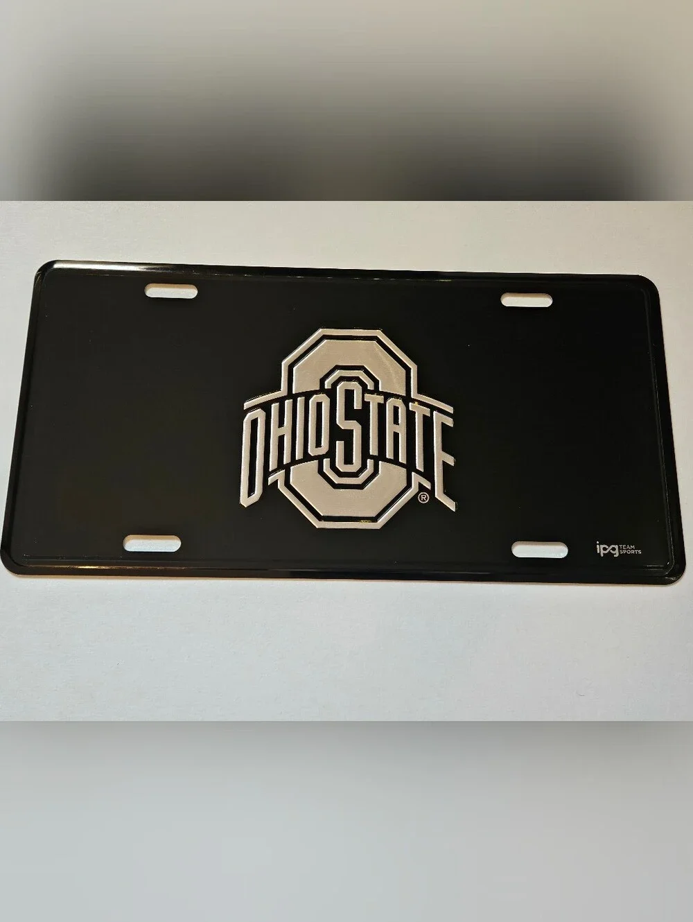Black Wall License Plate